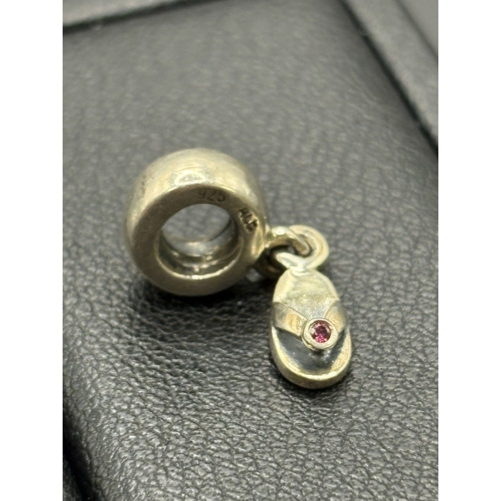 Pandora Sterling Silver January Birthstone Sandal Charm ALE H21